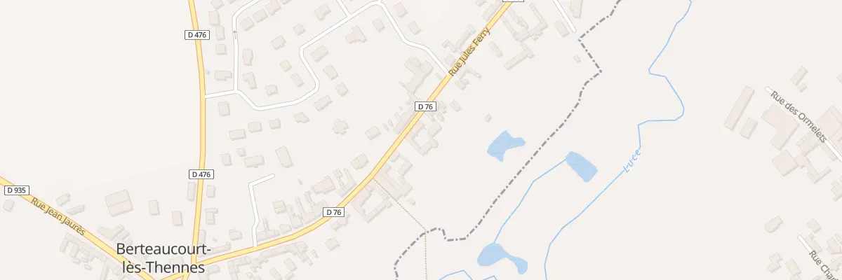Plan du 5053 Rue Jules Ferry à Berteaucourt-lès-Thennes