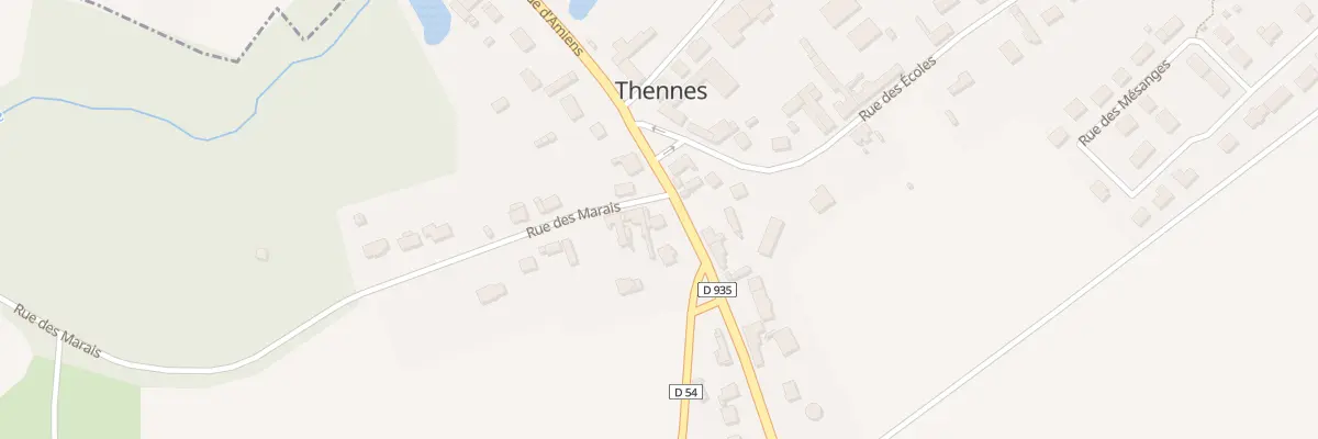 Plan du 15 Rue d’Amiens à Thennes