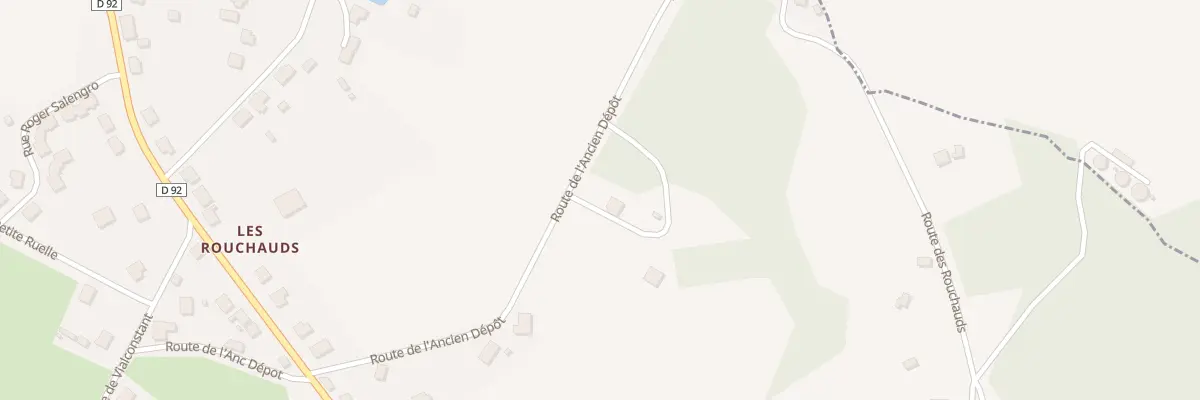 Plan du 8 Rte de l’Anc Depot à Merlines