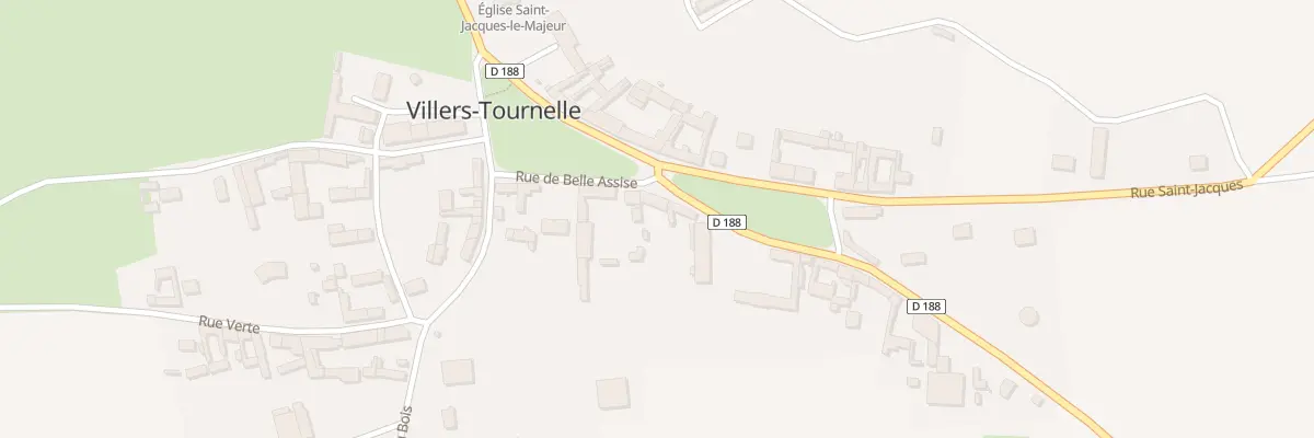 Plan du 10 Rue de Belle-assise à Villers-Tournelle