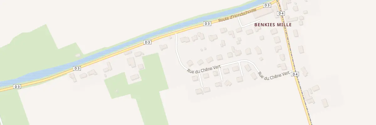 Plan du 1 Rue du Chêne Vert à Hoymille