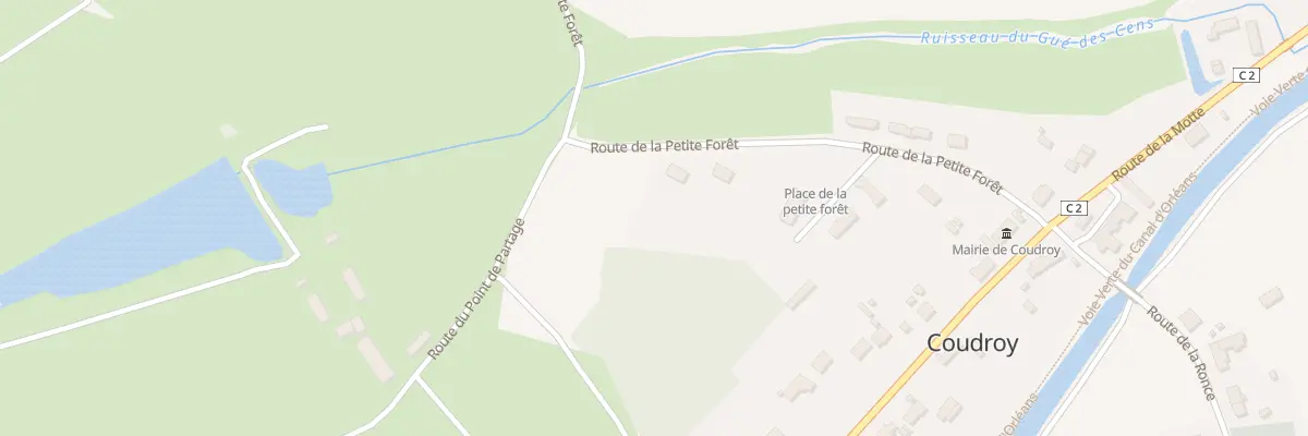 Plan du 15 Rte de la Petite Foret à Coudroy