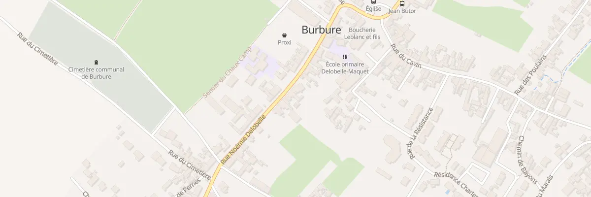 Plan du 29 Rue Noemie Delobelle à Burbure