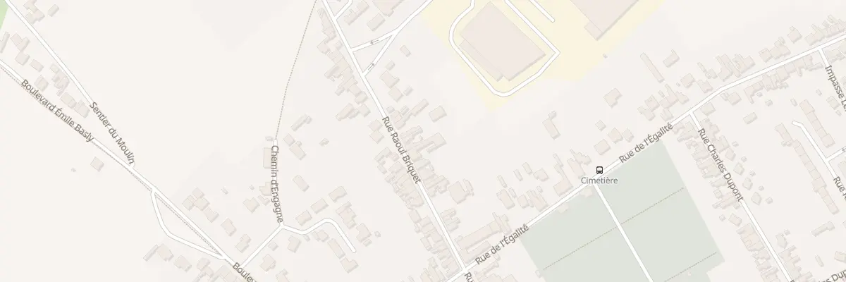 Plan du 196 Rue Raoul Briquet à Auchel