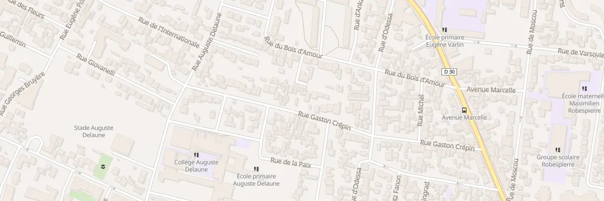 Plan du 46 Rue Gaston Crépin à Bobigny
