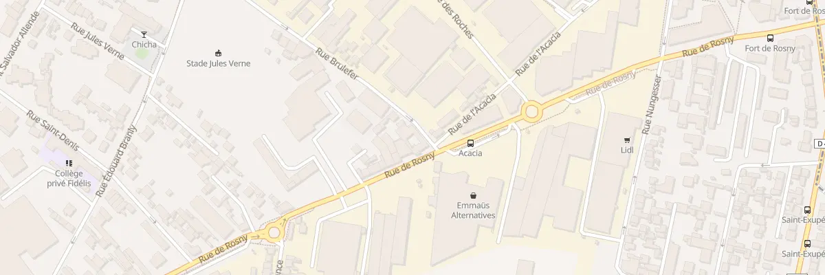 Plan du 261 Rue de Rosny à Montreuil