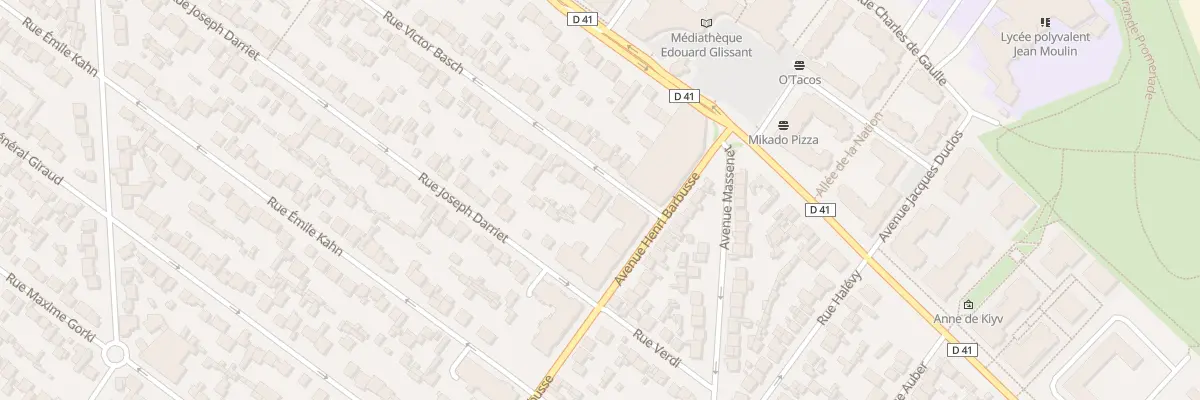 Plan du 3 Rue Victor Basch au Blanc-Mesnil