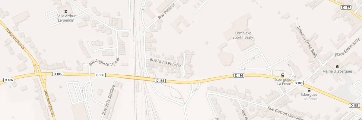 Plan du 3 Rue Henri Ponche à Isbergues