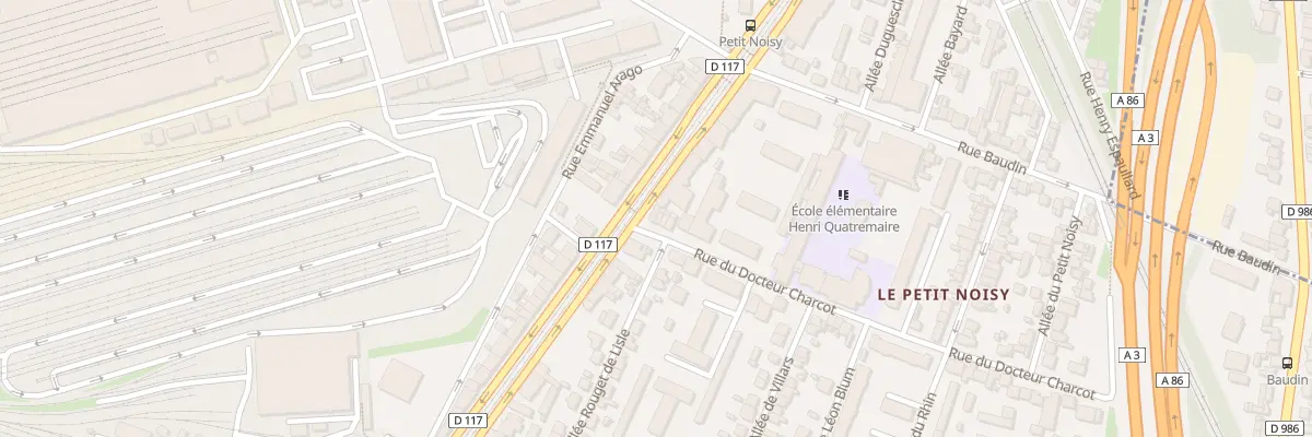 Plan du 5 Rue du Docteur Charcot à Noisy-le-Sec