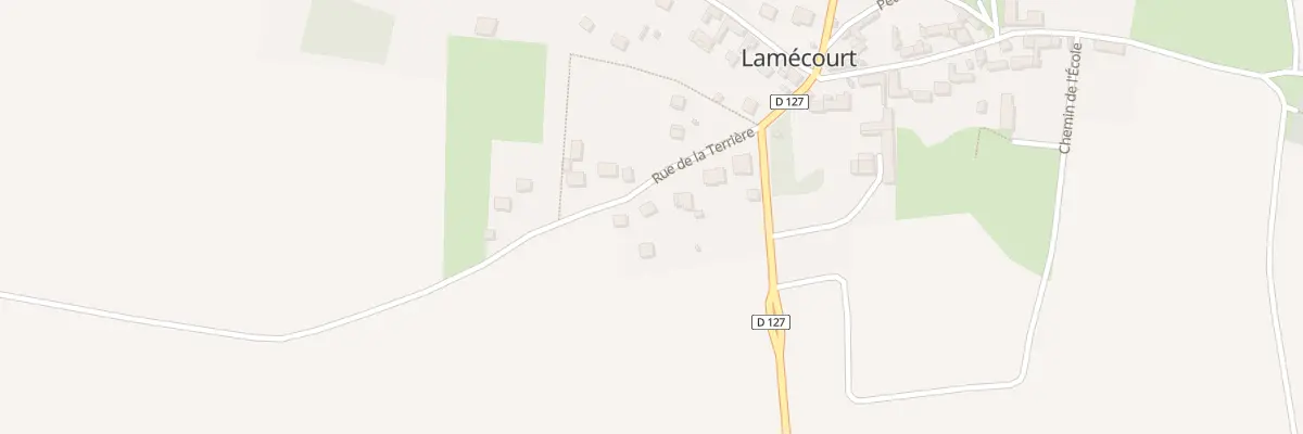 Plan du 7 Rue de la Terrière à Lamécourt