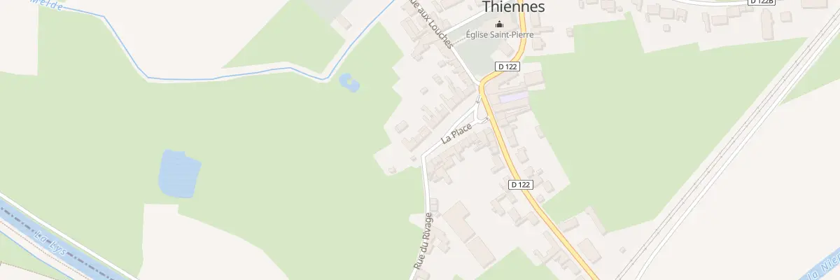 Plan du 15 Vc La Place à Thiennes