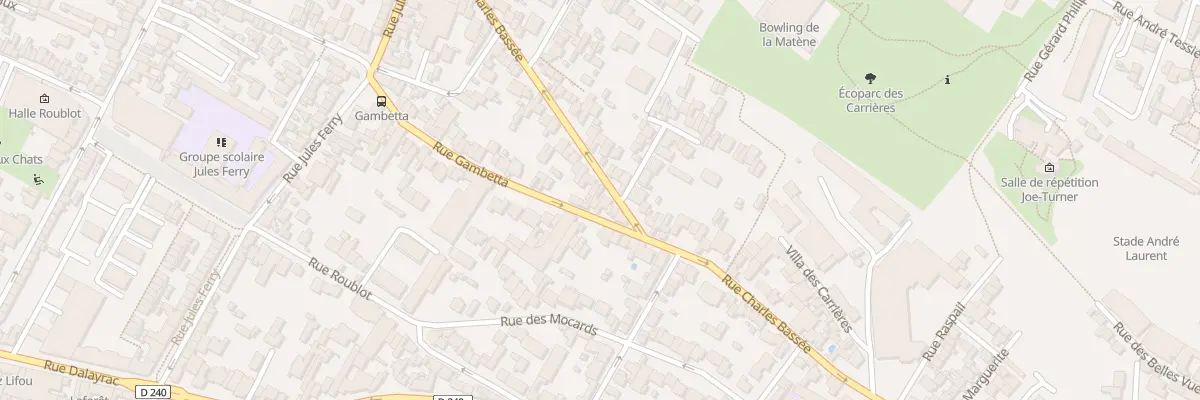 Plan du 93 Rue Charles Bassée à Fontenay-sous-Bois