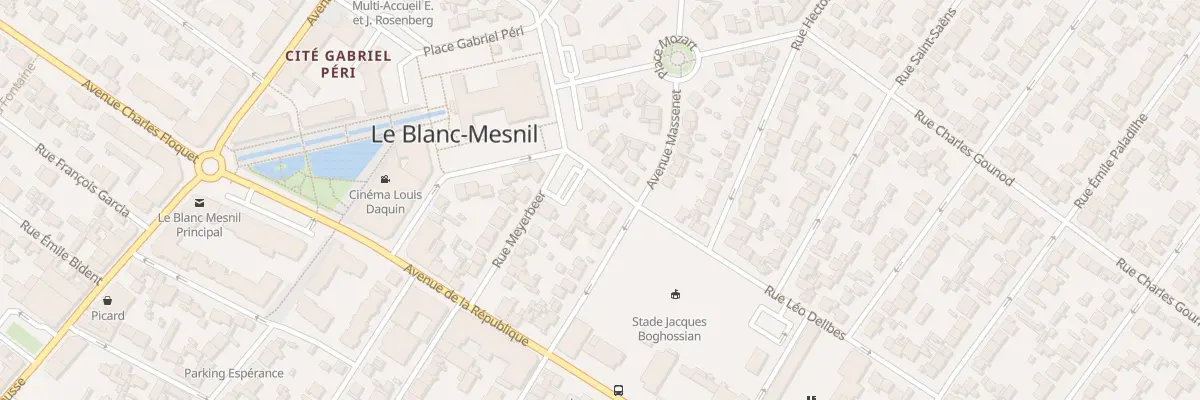 Plan du 6 Rue Léo Delibes au Blanc-Mesnil