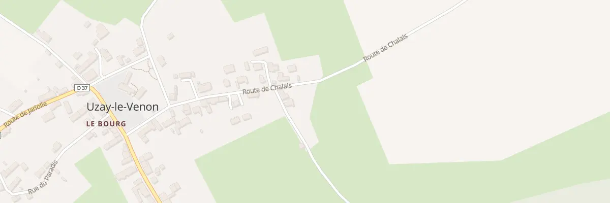 Plan du 2 Rue des Bucherons à Uzay-le-Venon