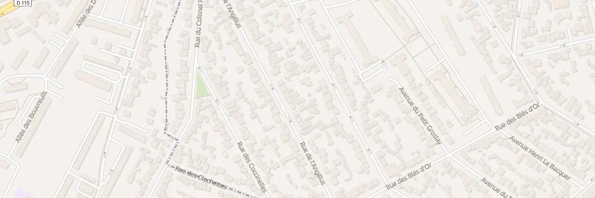 Plan du 45 Rue de l’Angélus au Blanc-Mesnil