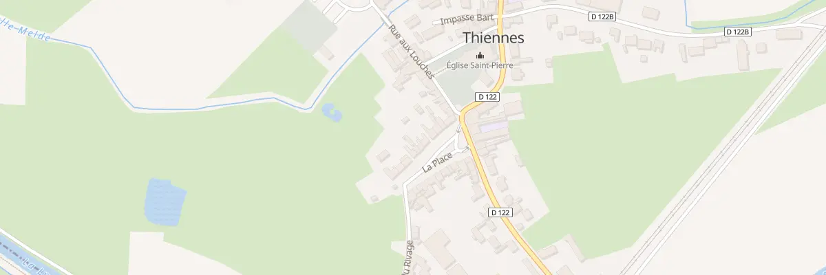 Plan du 18 Vc La Place à Thiennes