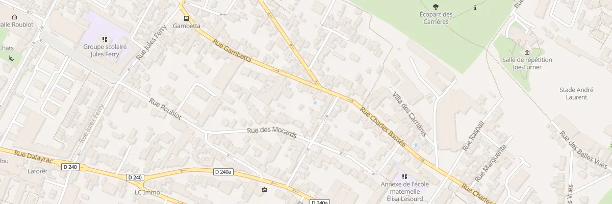 Plan du 3 Rue Gambetta à Fontenay-sous-Bois