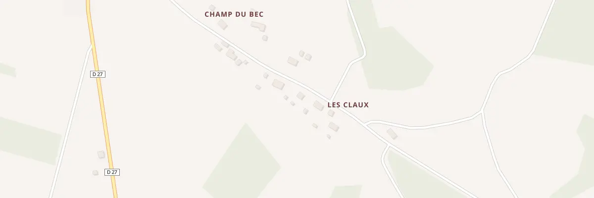 Plan du 5068 Les Claux à Thalamy