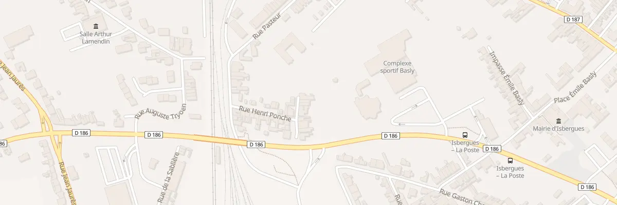 Plan du 9 Rue Henri Ponche à Isbergues