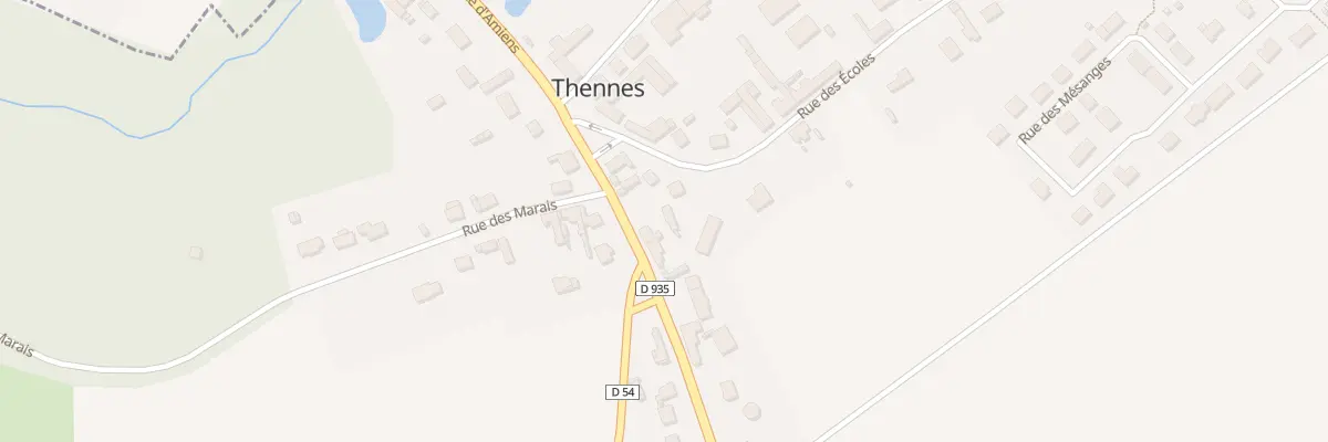 Plan du 4 Rue d’Amiens à Thennes