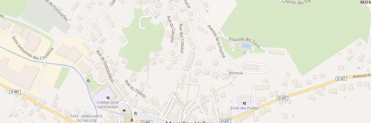 Plan du 22 Rue des Coteaux à Marcillac-Vallon
