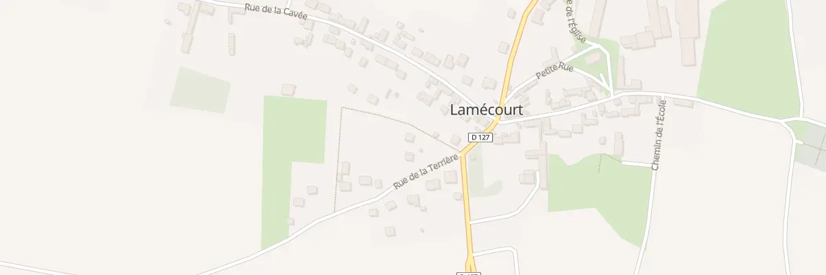Plan du 2B Rue de la Terrière à Lamécourt