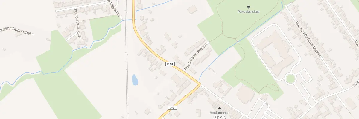 Plan du 55 Rue Edmond Mille à Isbergues