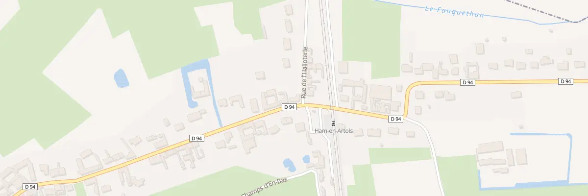 Plan du 63 Rue de la Gare à Ham-en-Artois
