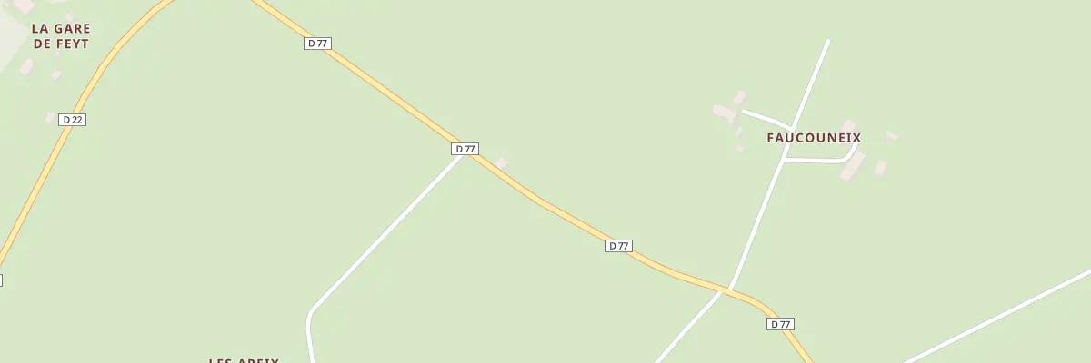 Plan du 33 Le Faucouneix à Feyt
