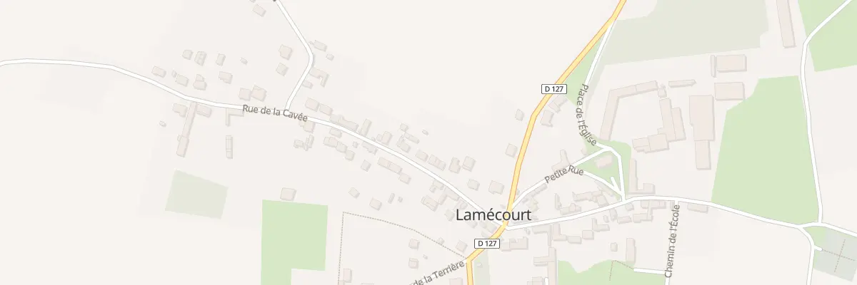 Plan du 10 Rue de la Cavée à Lamécourt