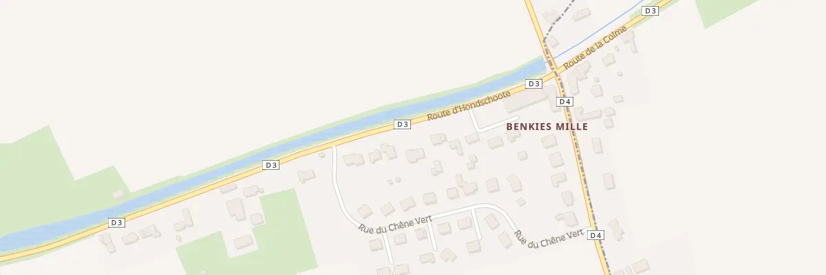 Plan du 75 Rte d’Hondschoote à Hoymille