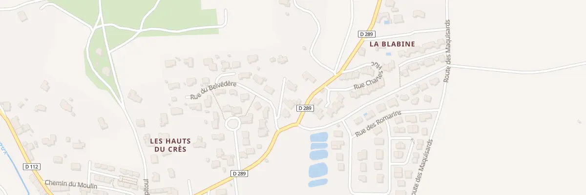 Plan du 2 Le Cres à Villeneuve-Minervois