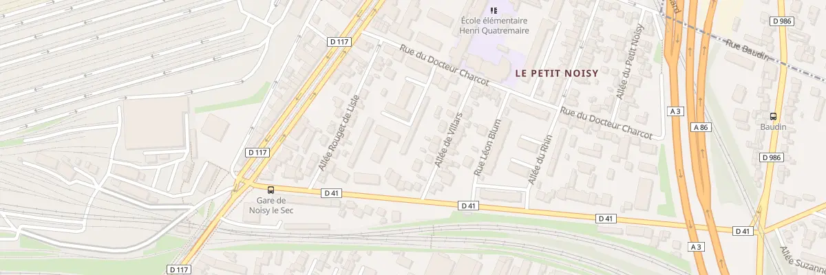 Plan du 27 Av d’Alsace Lorraine à Noisy-le-Sec