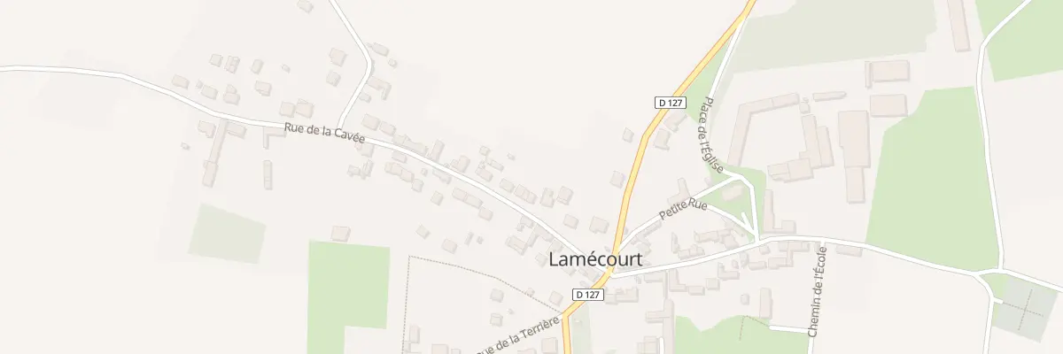 Plan du 8 Rue de la Cavée à Lamécourt