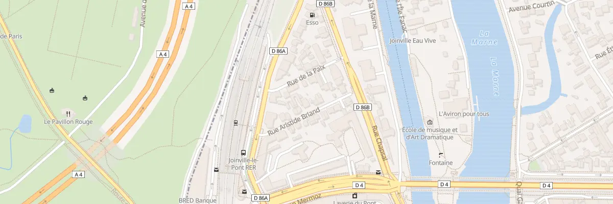 Plan du 10 Rue Aristide Briand à Joinville-le-Pont