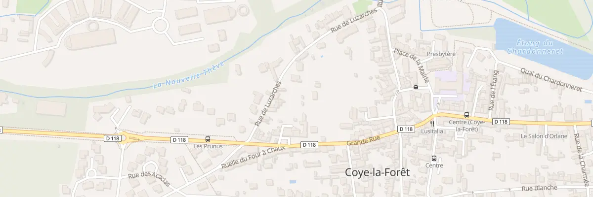 Plan du 17 Rue de Luzarches à Coye-la-Forêt