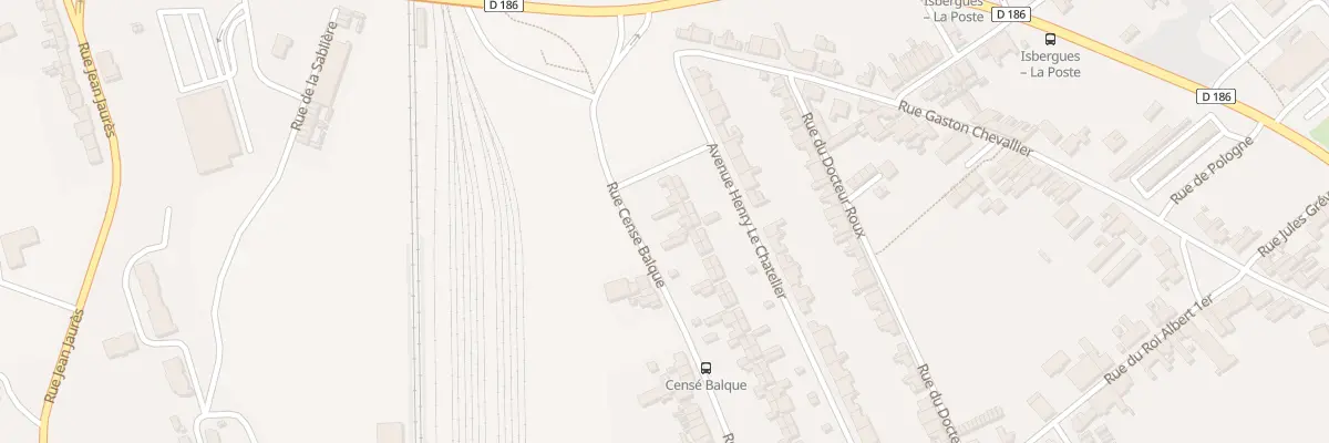 Plan du 43 Rue Cense Balque à Isbergues