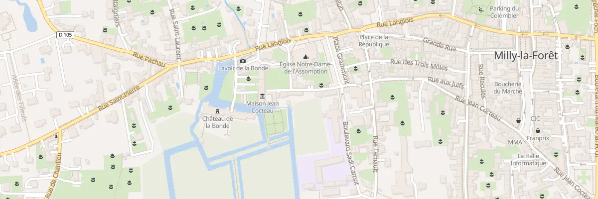Plan du 11 Rue du Lau à Milly-la-Forêt