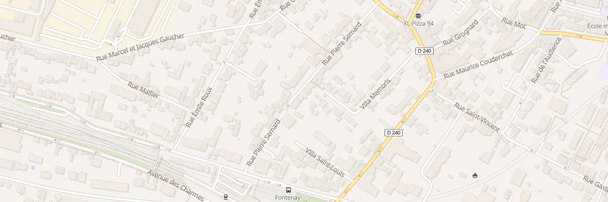 Plan du 25 Rue Pierre Semard à Fontenay-sous-Bois