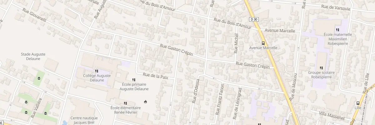 Plan du 43 Rue Gaston Crépin à Bobigny