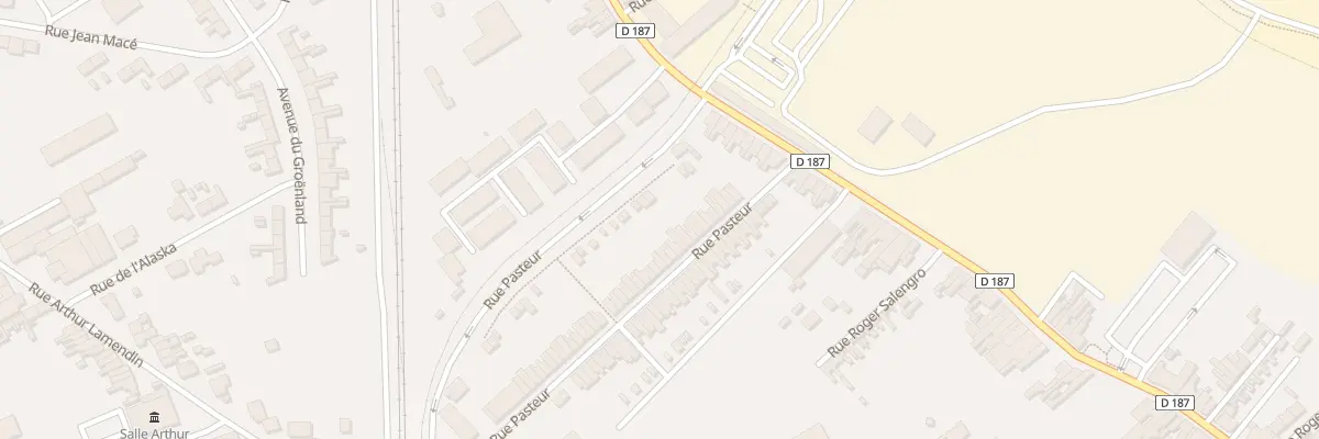 Plan du 22 Rue Pasteur à Isbergues