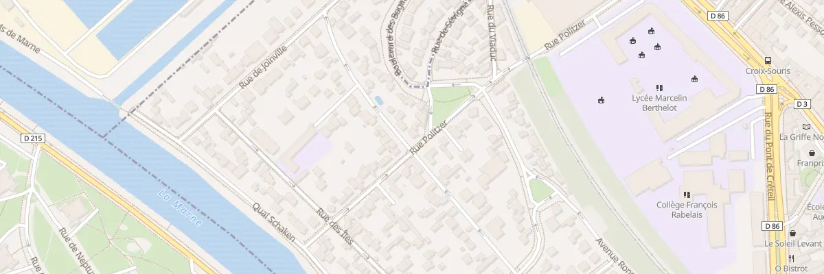 Plan du 8 Rue Politzer à Saint-Maur-des-Fossés