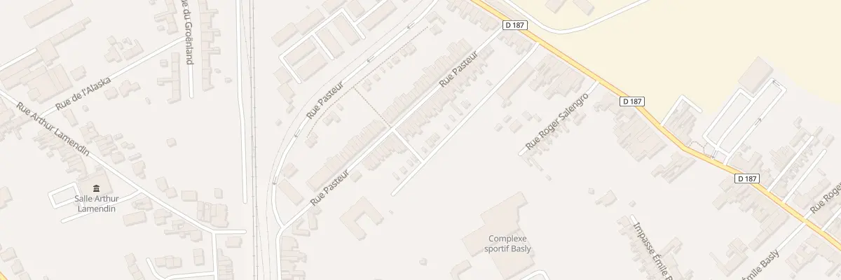 Plan du 43 Rue Pasteur à Isbergues