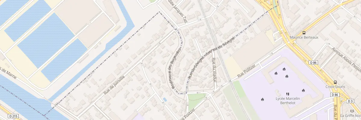 Plan du 9 Bd des Bagaudes à Joinville-le-Pont