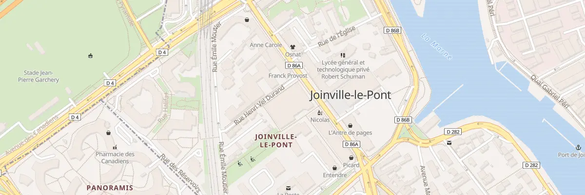 Plan du 1 Rue Henri Vel-durand à Joinville-le-Pont