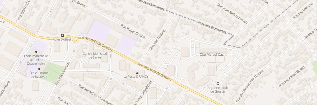 Plan du 23 Rue Des Felibres à Drancy
