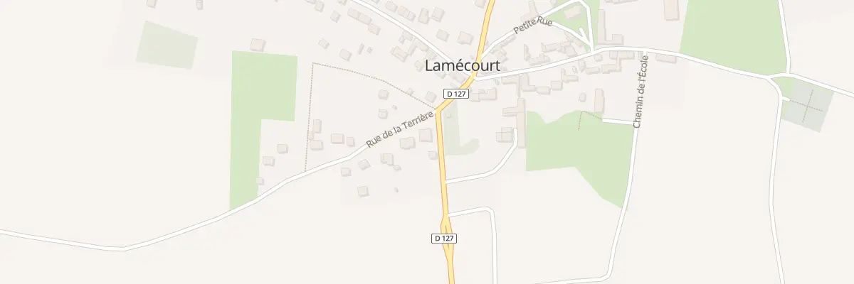 Plan du 1 Rue de la Terrière à Lamécourt