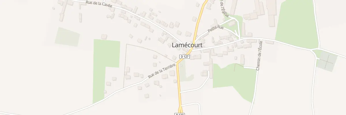Plan du 2 Rue de la Terrière à Lamécourt