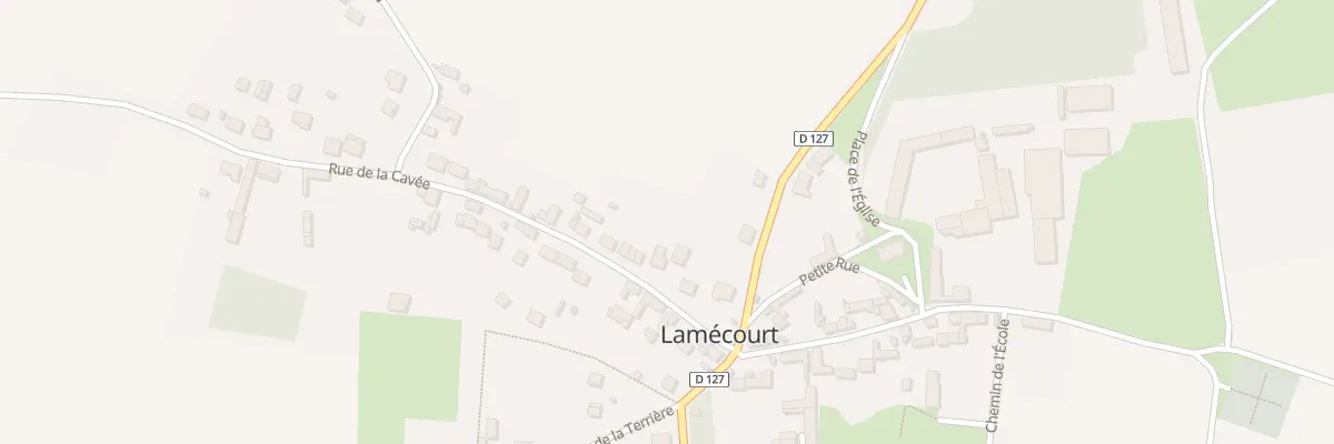 Plan du 6 Rue de la Cavée à Lamécourt