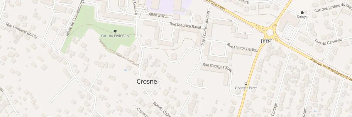 Plan du 3 Rue Maurice Ravel à Crosne